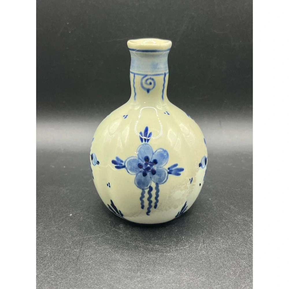 Vtg PZH Delft Blue GIN Bottle‎ 4